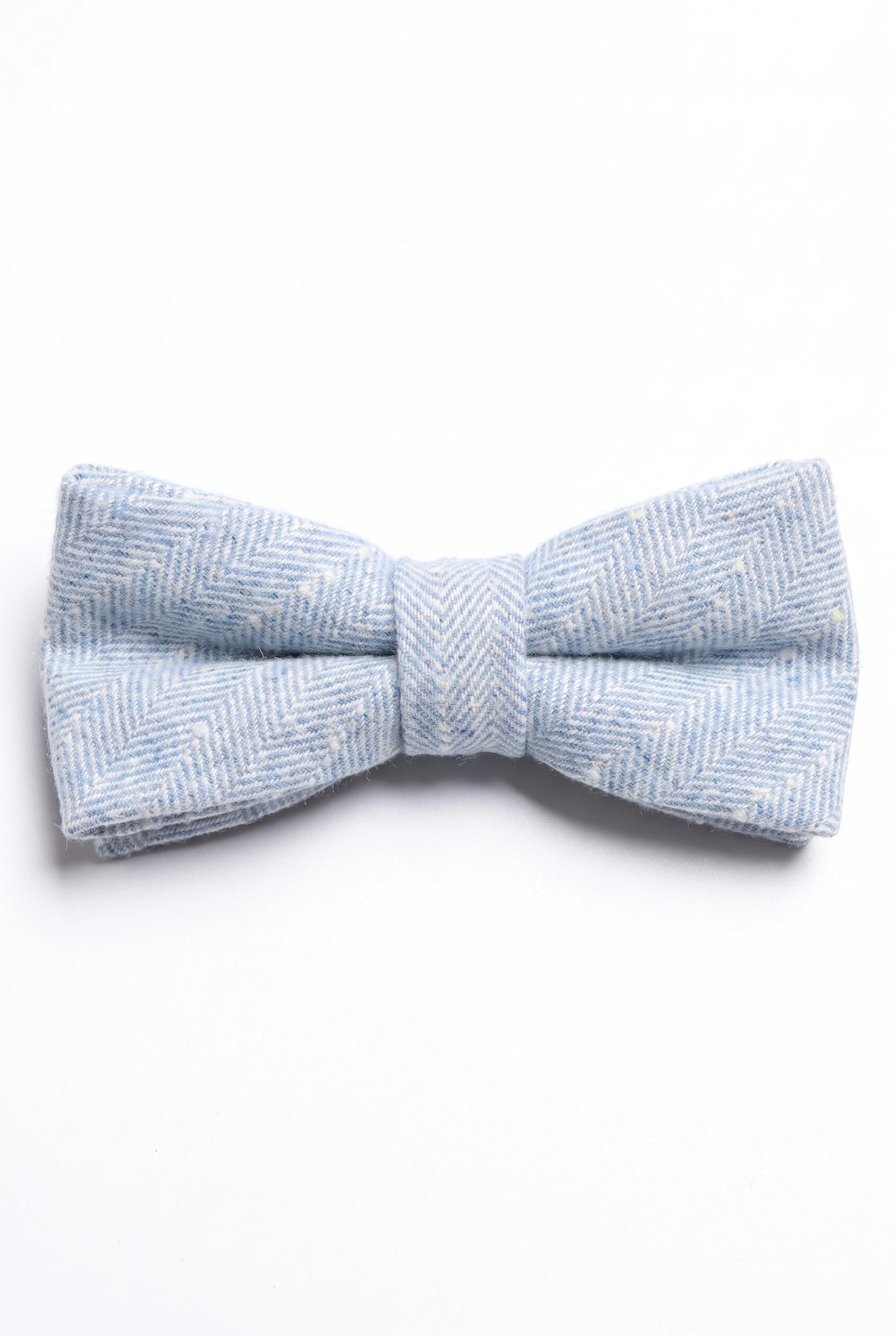 Herre lyseblå tweed butterfly