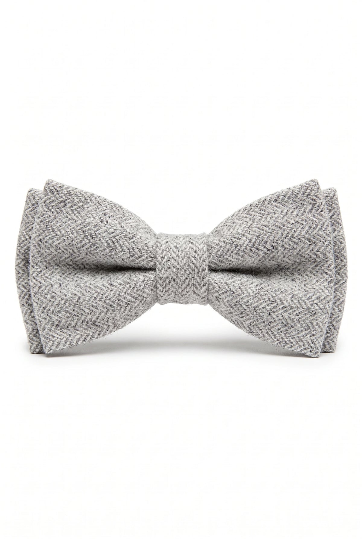 Lysegrå tweed-slips til mænd