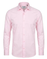 Herreskjorte med lange ærmer og knapper - Pink