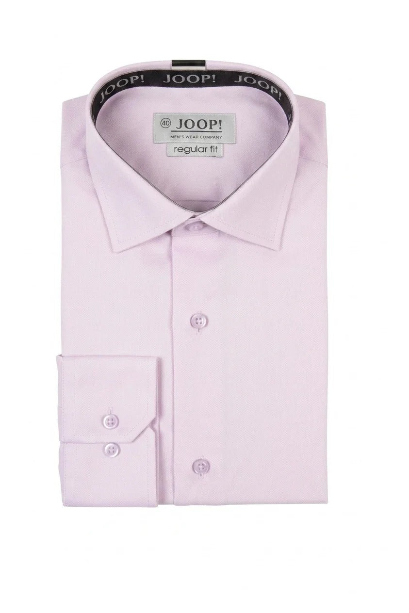 Herreskjorte med lange ærmer og knapper - Pink