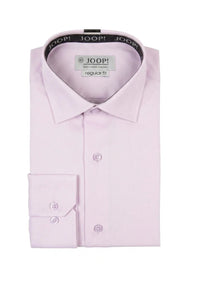 Herreskjorte med lange ærmer og knapper - Pink