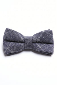 Herre marineblå tweed butterfly