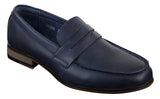 Mens Nubuck Leather Slip On Loafers Moccasins Shoes Vintage Retro Classic