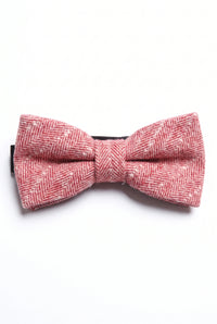 Herre lyserød tweed butterfly