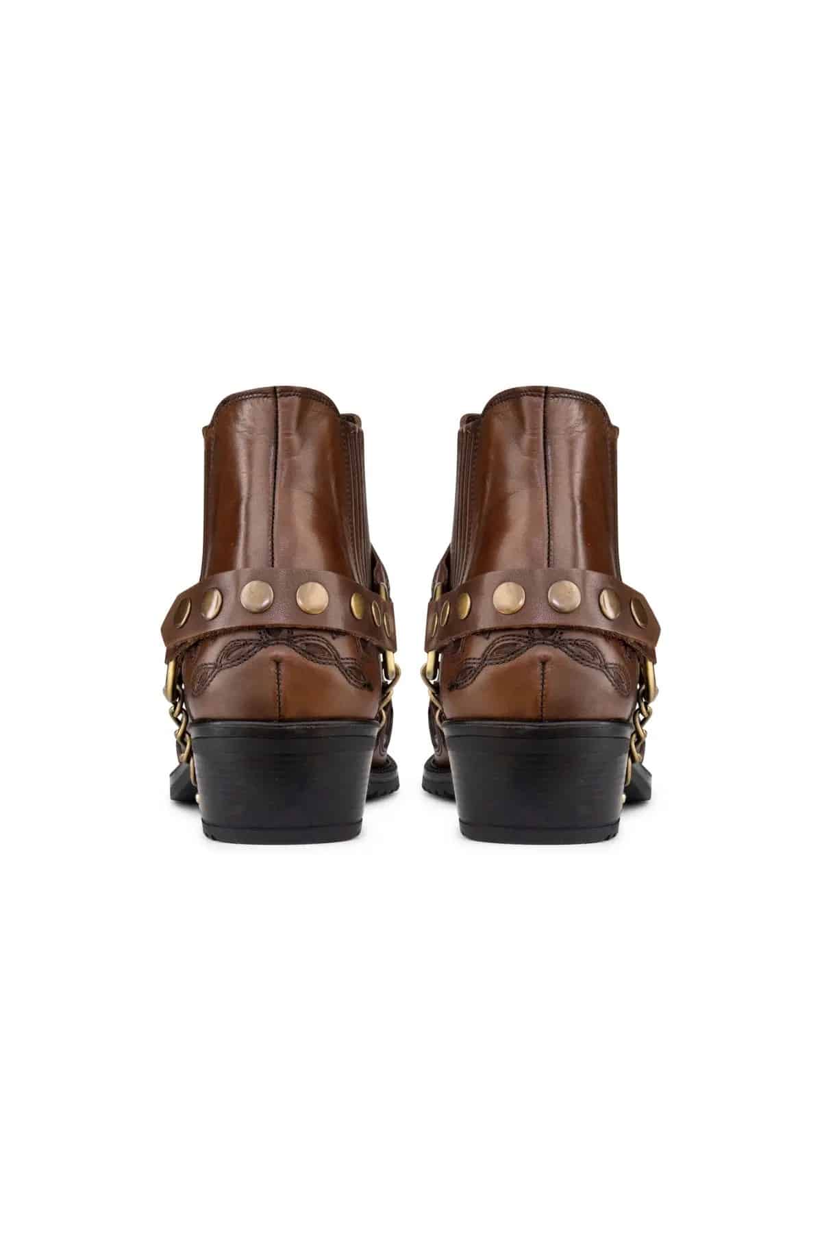 Mens Real Leather Cowboy Boots with Cuban Heel