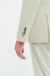 Herreblazer i skræddersyet salviegrøn