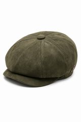 Herrer Ruskinds Vintage 8-Panel Klassisk Gatsby Baker Boy Hat - Oliven