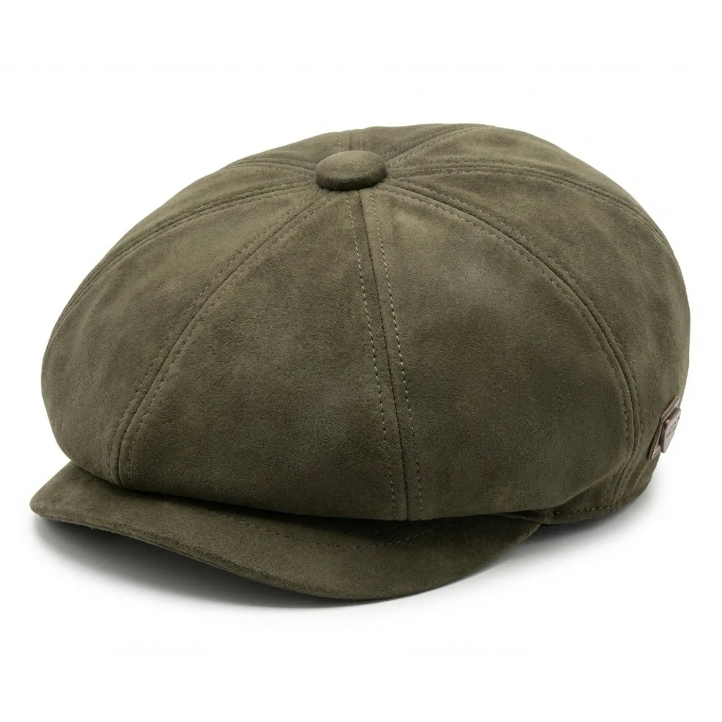 Herrer Ruskinds Vintage 8-Panel Klassisk Gatsby Baker Boy Hat - Oliven