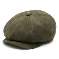 Herrer Ruskinds Vintage 8-Panel Klassisk Gatsby Baker Boy Hat - Oliven