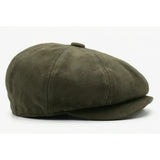 Herrer Ruskinds Vintage 8-Panel Klassisk Gatsby Baker Boy Hat - Oliven
