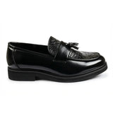Herreloafers med kvast og tekstur, sål