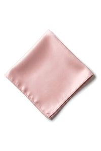 Herreslips og lommetørklæde Lommetørklæde Satin Silke Lys Støvet Pink Fersken