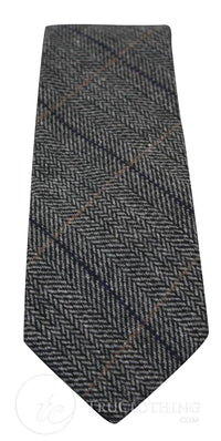 Marc Darcy Mens Tweed Herringbone Textured Marc Darcy Ties Classic Vintage Retro DX7