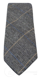 Marc Darcy Mens Tweed Herringbone Textured Marc Darcy Ties Classic Vintage Retro DX7