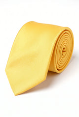 Herreslips i gult, smalt 6 cm