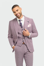 Miami - Herre lyserød slim fit sommerblazer