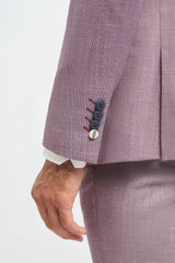 Miami - Herre lyserød slim fit sommerblazer