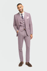 Miami - Herre lyserød slim fit sommerblazer