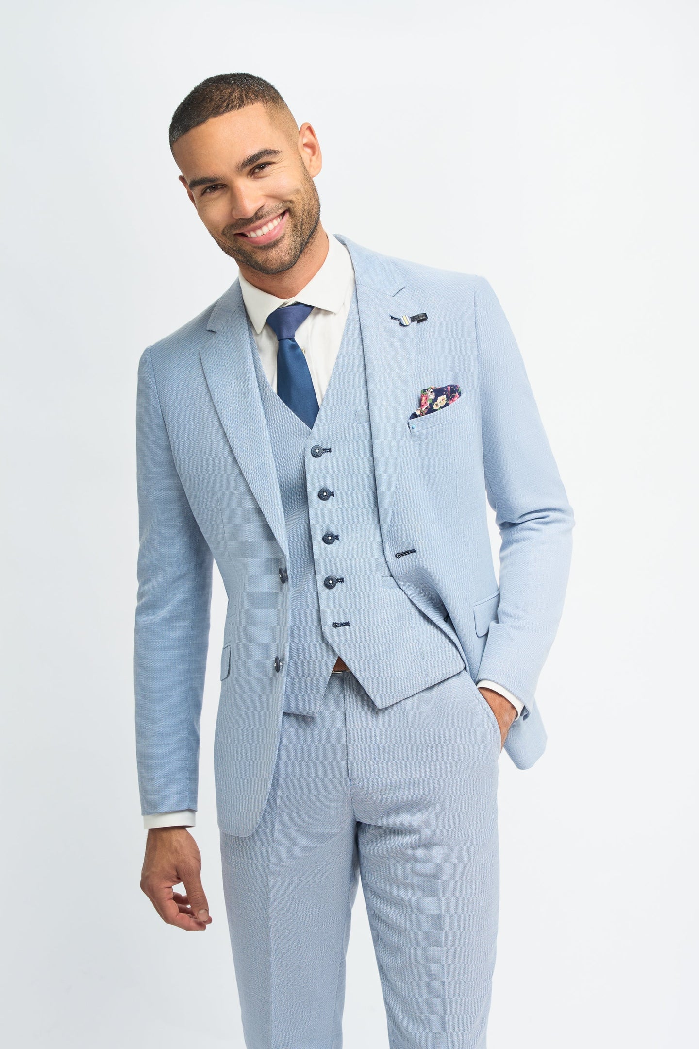 Miami - Herre sommer lyseblå blazer