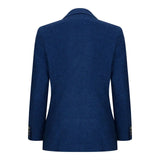 Boys 3 Piece Wool Suit Blue Tweed Vintage 1920s Classic 4 Pocket Waistcoat