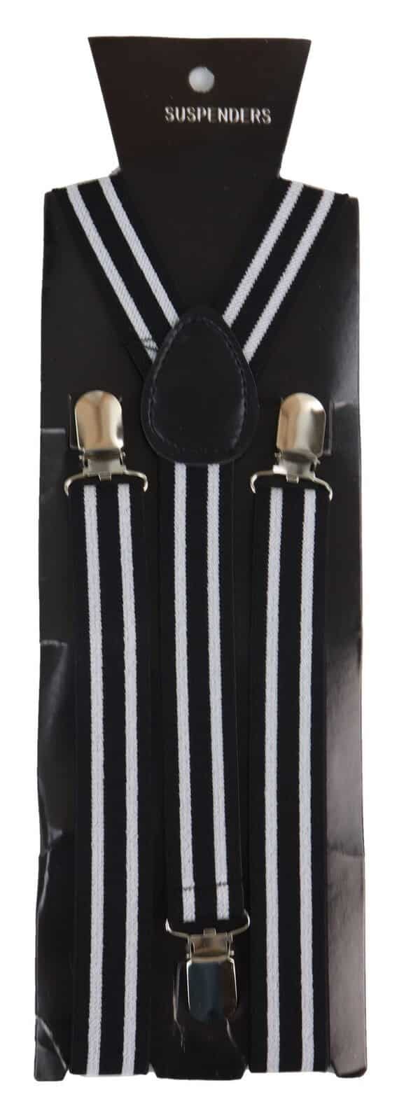 Mens Stripe Classic Trouser Suspenders