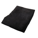 Men's Black Bow Tie Pocket Square Cuff Links Gift Set