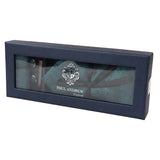 Paisley Neck Green Tie Gift Set Pocket Square Cuff Links Floral Satin