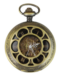 Gold Color Vintage Mechanical Pocket Watch