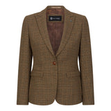 Ralph - Dame Brun Tweed Blazer i Skræddersyet Stil