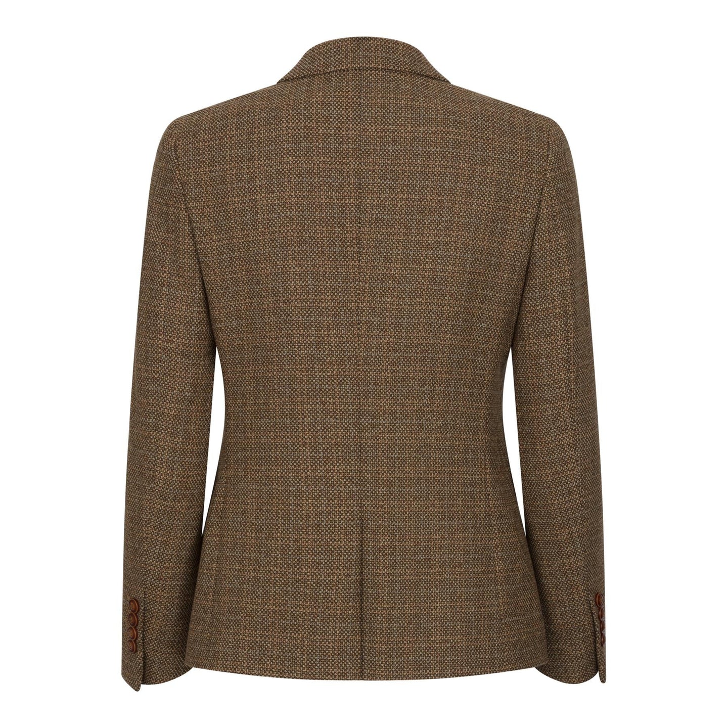 Ralph - Dame Brun Tweed Blazer i Skræddersyet Stil