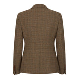 Ralph - Dame Brun Tweed Blazer i Skræddersyet Stil