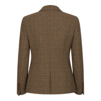 Ralph - Dame Brun Tweed Blazer i Skræddersyet Stil