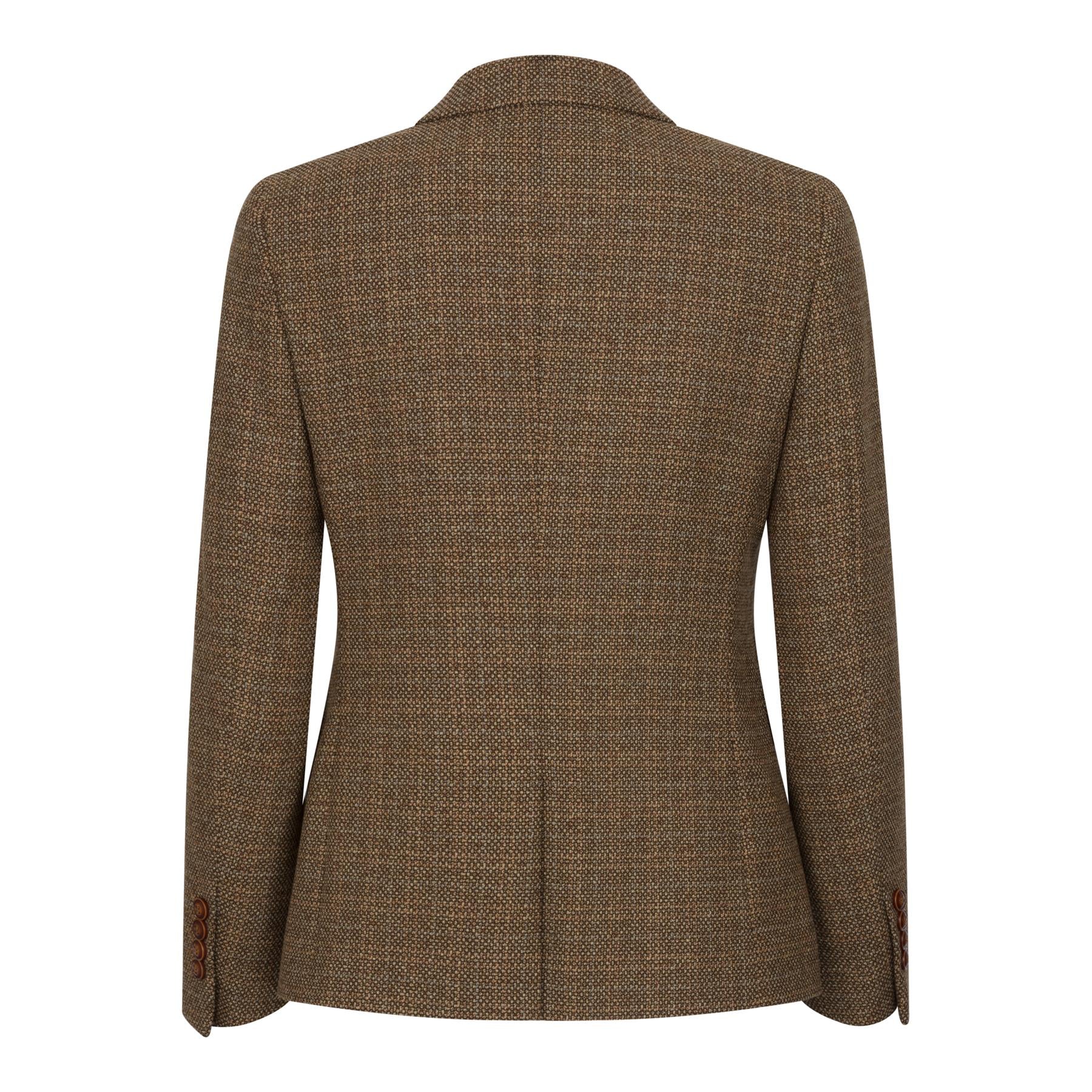 Ralph - Dame Brun Tweed Blazer i Skræddersyet Stil