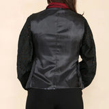 Dame tweed sildebensvest vinrød klassisk 1920'er