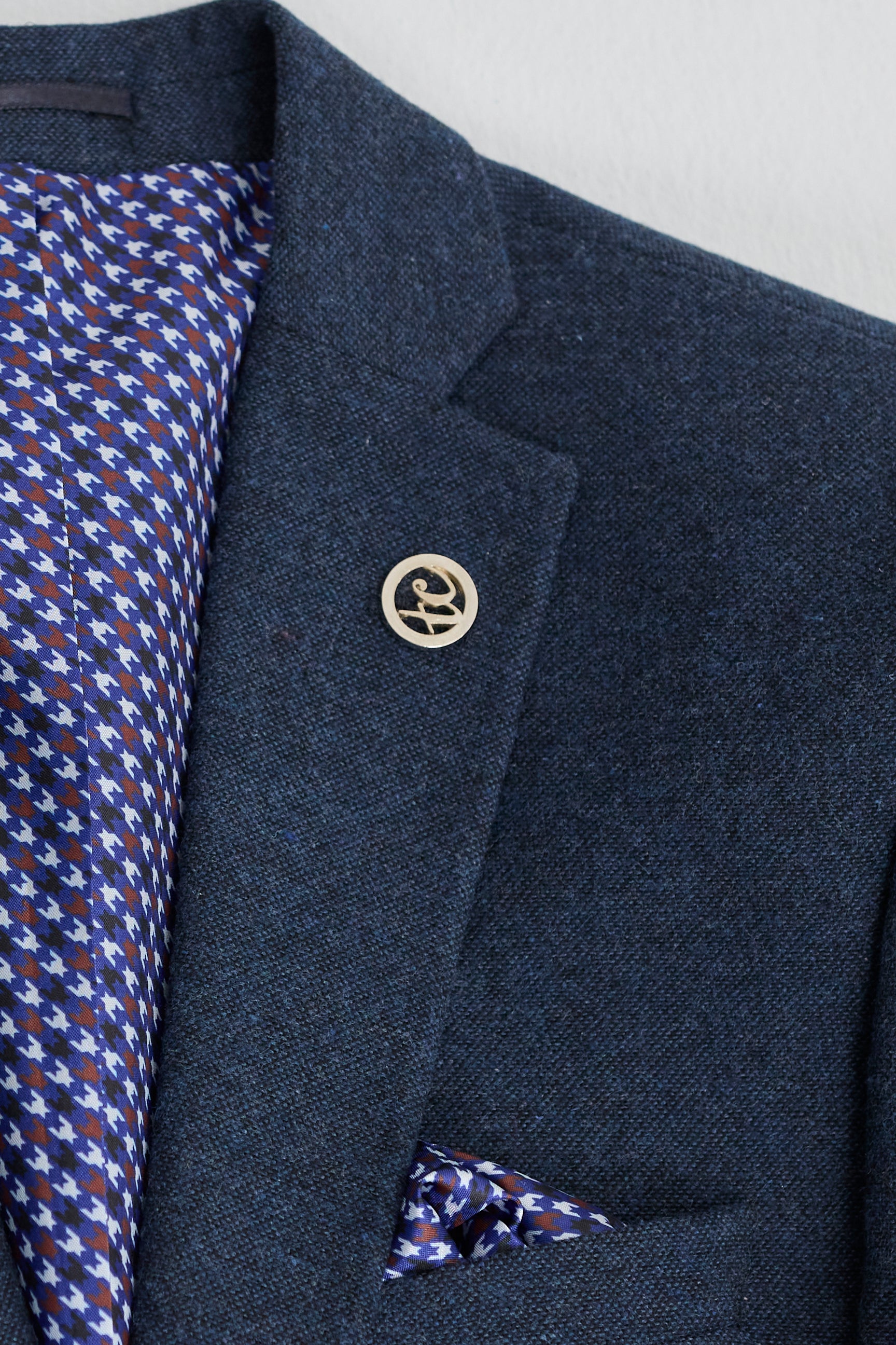 Herre Marineblå Peaky Blinders Ulddragt