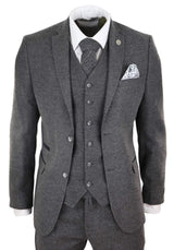 Mens Grey Wool Suit