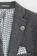 Herre grå uldjakkesæt