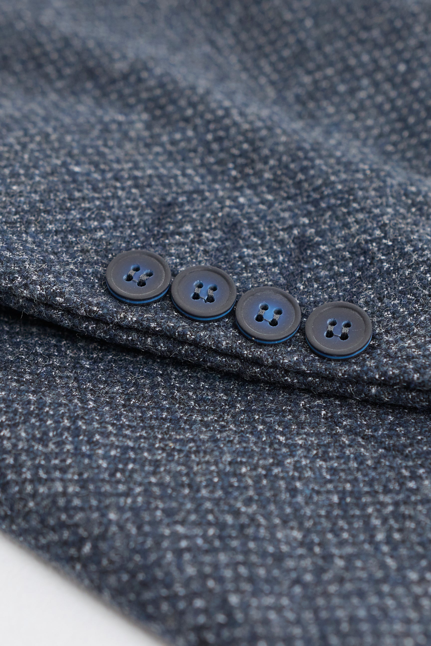 Herre 3-delt marineblåt jakkesæt med dobbeltradet vest