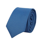 Men's Tie Pocket Sqaure Set Formal Solid Necktie - Blue