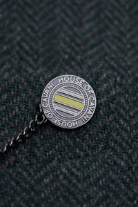 Thomas - Herre Olivengrøn Klassisk Sildebensmønstret Tweed Blazer