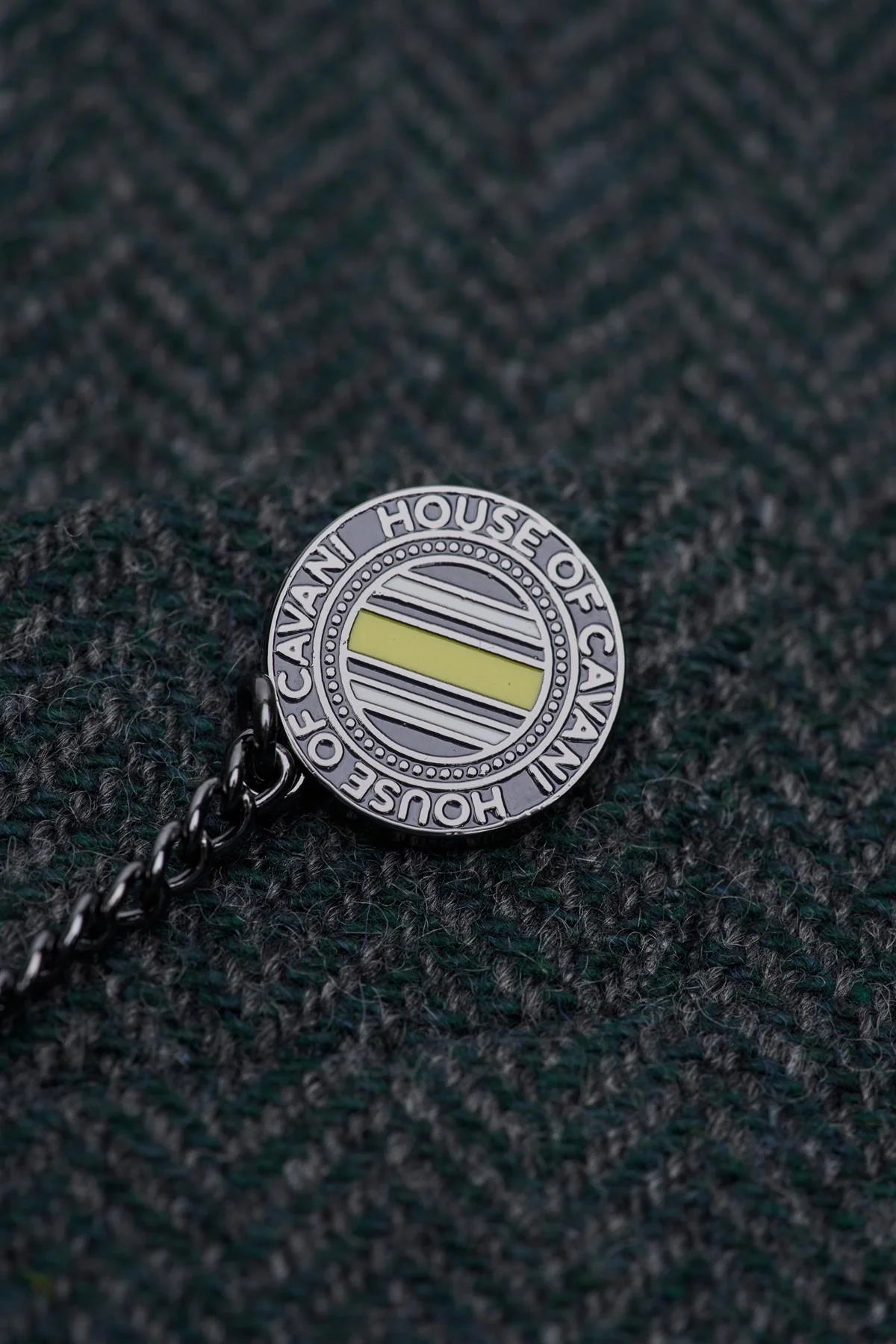 Thomas - Herre Olivengrøn Klassisk Sildebensmønstret Tweed Blazer