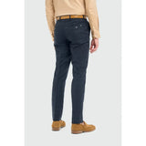 Torino - Herre marineblå ternede formelle bukser