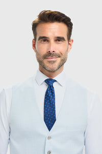 Tropez - Herre himmelblå vest