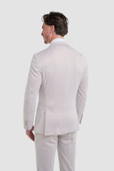Vasco - Herre Beige Sildebensmønstret Blazer
